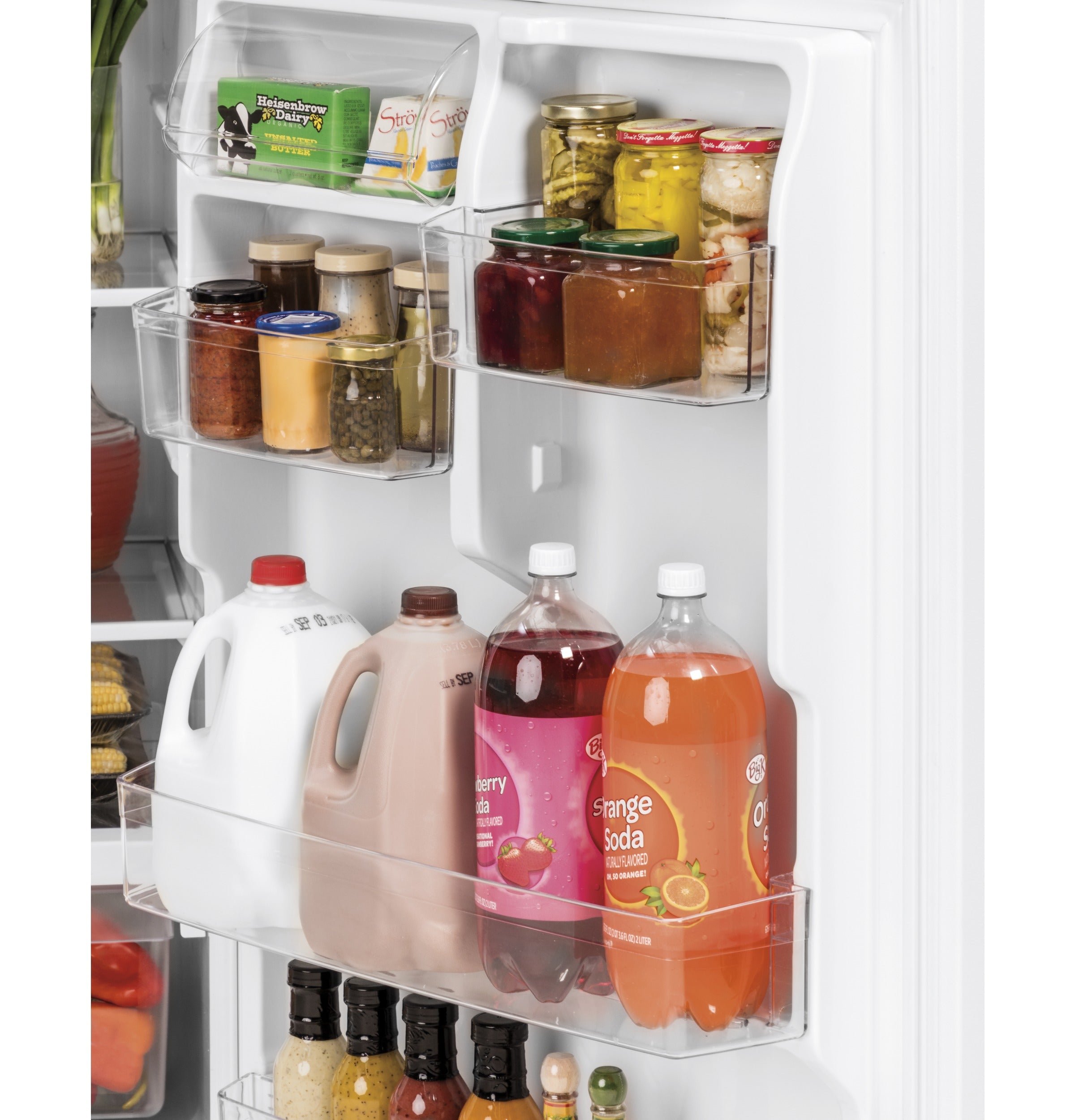 GE WHITE 21.9CU TOP FREEZER REFRIGERATOR - Refrigerators - Additional View 4
