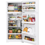 GE WHITE 18CU TOP FREEZER REFRIGERATOR - Refrigerators - Additional View 1