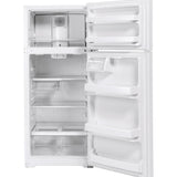 GE WHITE 18CU TOP FREEZER REFRIGERATOR - Refrigerators - Additional View 3