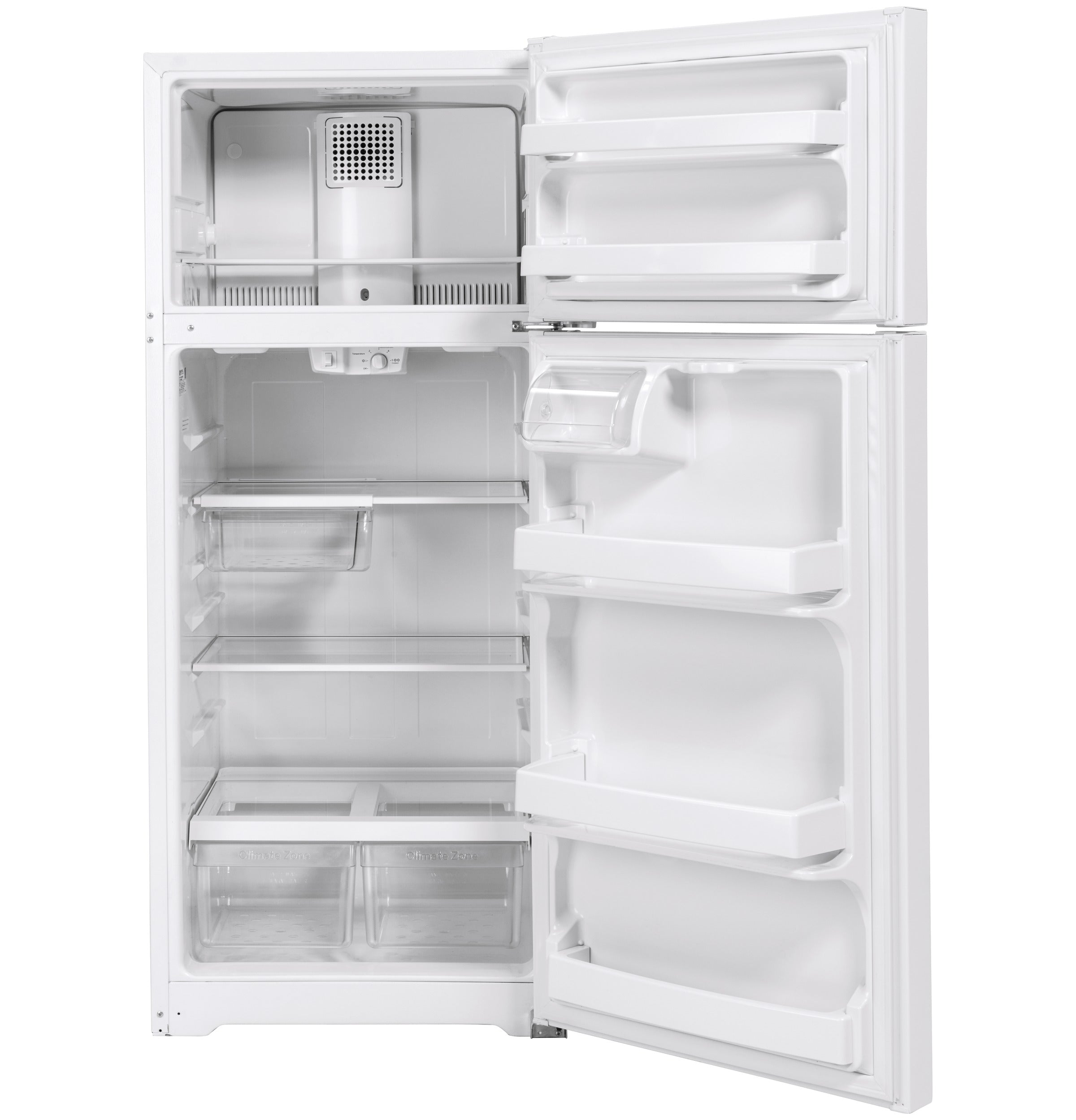GE WHITE 18CU TOP FREEZER REFRIGERATOR - Refrigerators - Additional View 3