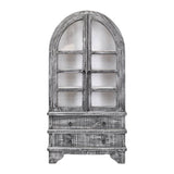 VITO GREY/WHITE DISPLAY CABINET