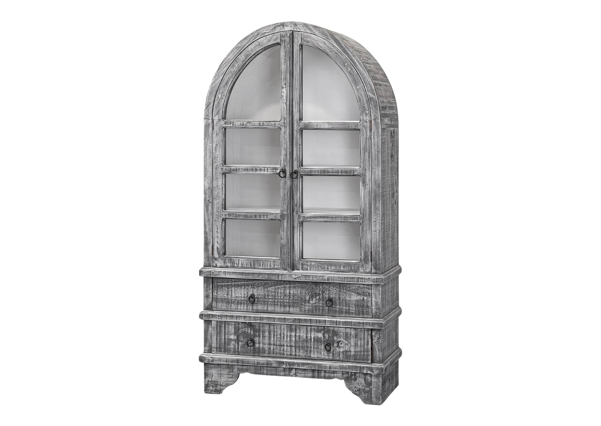 VITO GREY/WHITE DISPLAY CABINET - Additional View 1