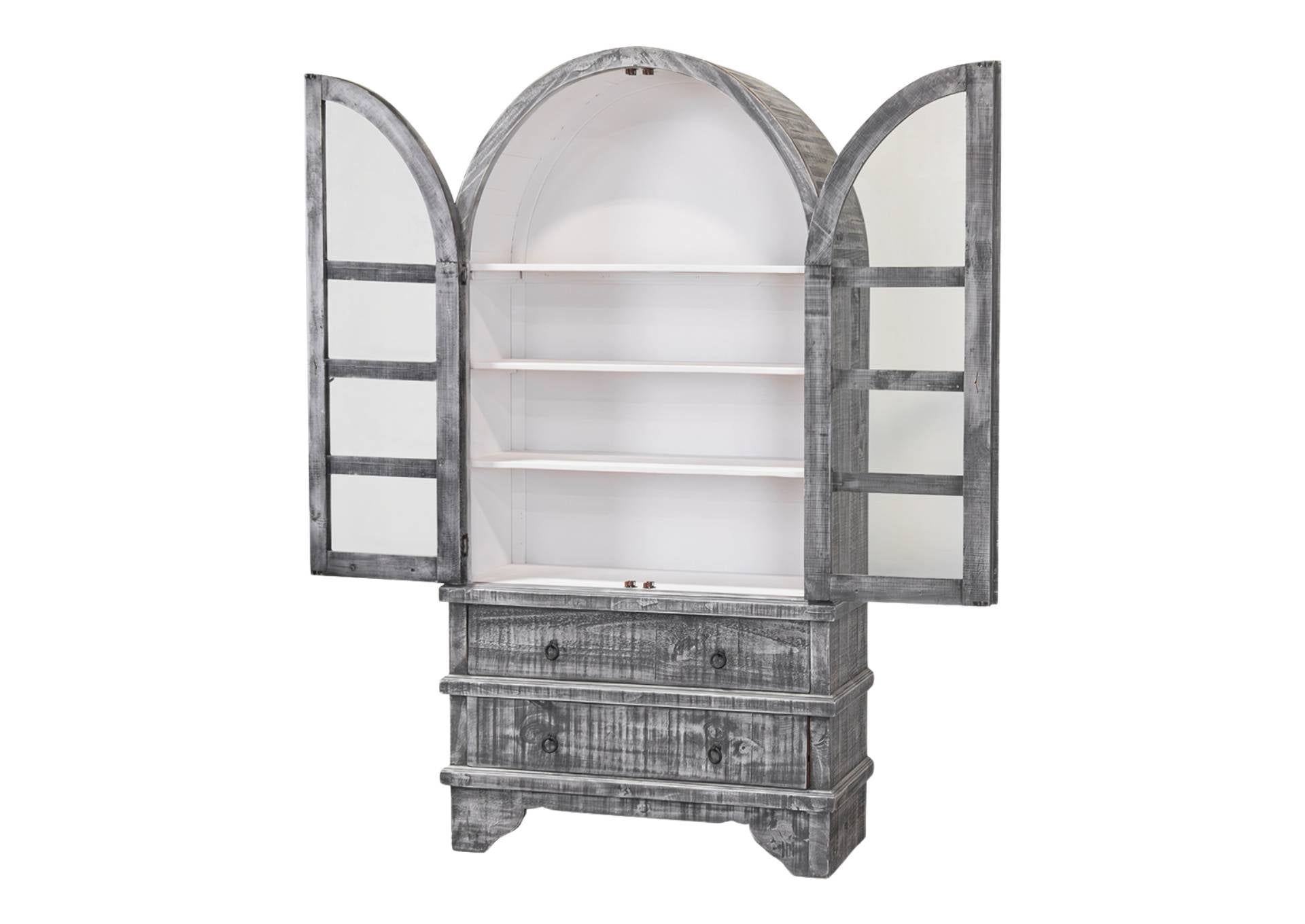 VITO GREY/WHITE DISPLAY CABINET - Additional View 2