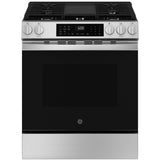 GE STAINLESS SLIDE-IN GAS RANGE WITH CONVECTION AND AIR FRY - Pearl Silver|Black - Ranges
