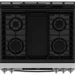 GE STAINLESS SLIDE-IN GAS RANGE WITH CONVECTION AND AIR FRY - Pearl Silver|Black - Ranges - Additional View 1