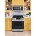 GE STAINLESS SLIDE-IN GAS RANGE WITH CONVECTION AND AIR FRY - Pearl Silver|Black - Ranges - Additional View 5