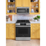 GE STAINLESS SLIDE-IN GAS RANGE WITH CONVECTION AND AIR FRY - Pearl Silver|Black - Ranges - Additional View 5