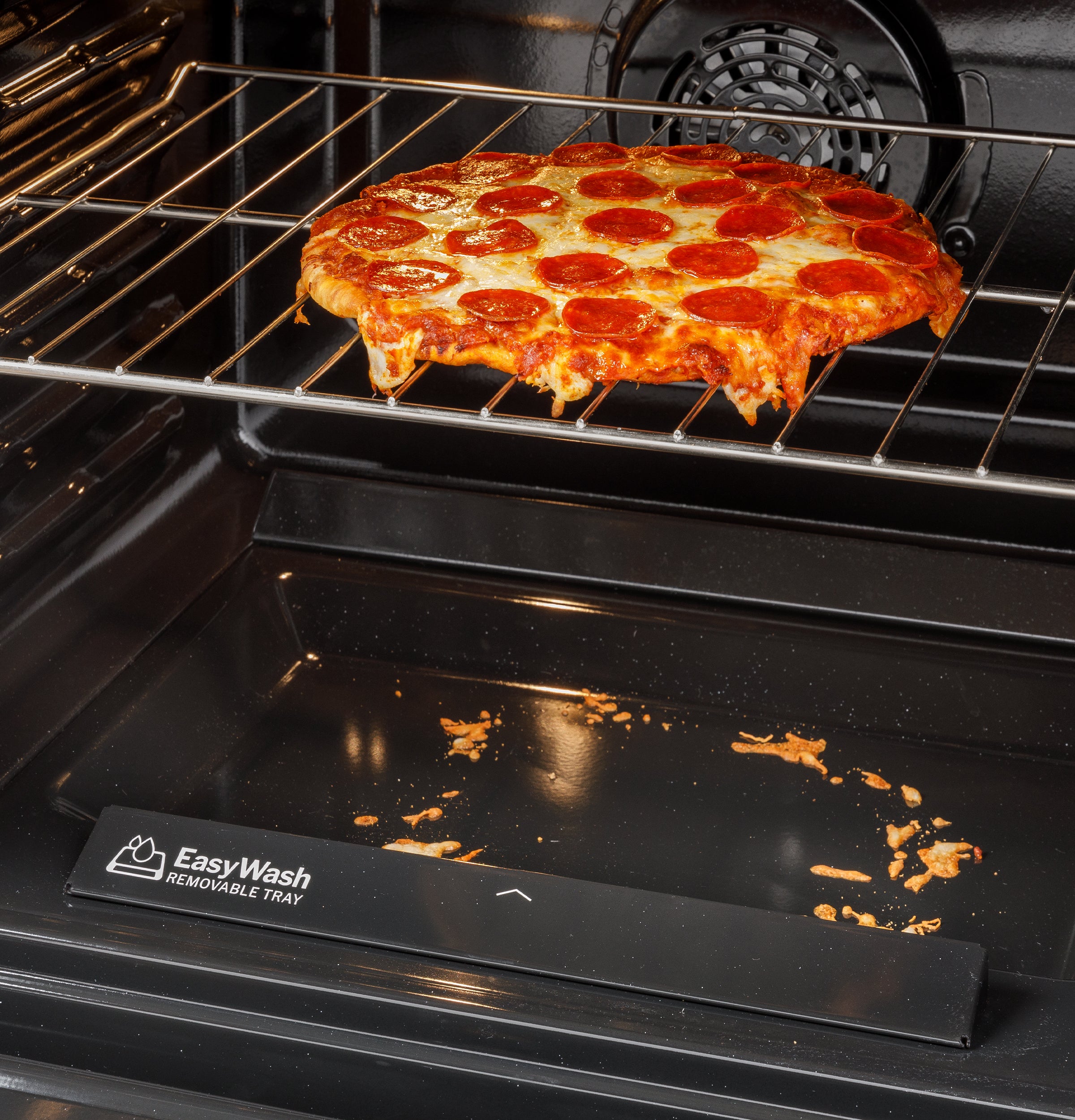 GE STAINLESS SLIDE-IN GAS RANGE WITH CONVECTION AND AIR FRY - Pearl Silver|Black - Ranges - Additional View 9