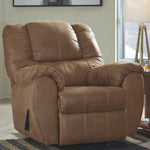 Ashley Furniture - Mcgann Rocker Recliner - Saddle - Light Brown Faux Leather - Recliners - Additional View 1