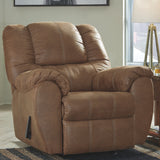 Ashley Furniture - Mcgann Rocker Recliner - Saddle - Light Brown Faux Leather - Recliners - Additional View 1