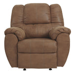 Ashley Furniture - Mcgann Rocker Recliner - Saddle - Light Brown Faux Leather - Recliners - Additional View 4