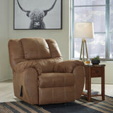 Ashley Furniture - Mcgann Rocker Recliner - Saddle - Light Brown Faux Leather - Recliners - Additional View 5