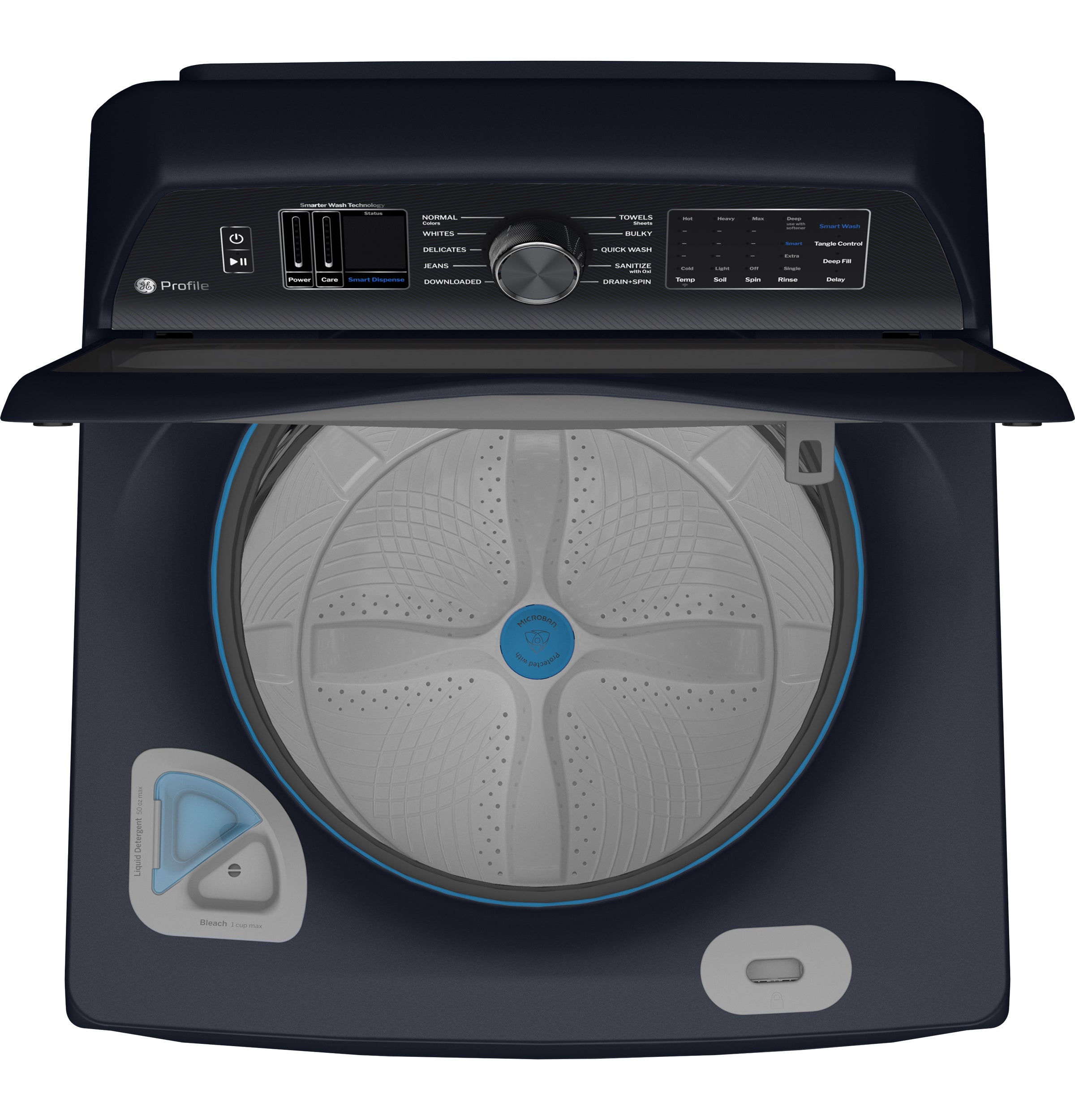 GE SAPPHIRE BLUE TOP LOAD 5.4CU WASHER - Washers - Additional View 4