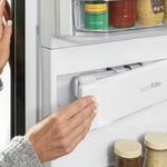GE STAINLESS PROFILE 28CU FRENCH DOOR SMART 4-DOOR REFRIGERATOR - Pearl Silver - Refrigerators - Additional View 27