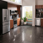 GE STAINLESS PROFILE 28CU FRENCH DOOR SMART 4-DOOR REFRIGERATOR - Pearl Silver - Refrigerators - Additional View 30