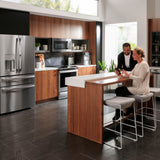 GE STAINLESS PROFILE 28CU FRENCH DOOR SMART 4-DOOR REFRIGERATOR - Pearl Silver - Refrigerators - Additional View 31