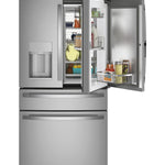 GE STAINLESS PROFILE 28CU FRENCH DOOR SMART 4-DOOR REFRIGERATOR - Pearl Silver - Refrigerators - Additional View 2