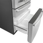 GE STAINLESS PROFILE 28CU FRENCH DOOR SMART 4-DOOR REFRIGERATOR - Pearl Silver - Refrigerators - Additional View 5