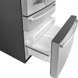 GE STAINLESS PROFILE 28CU FRENCH DOOR SMART 4-DOOR REFRIGERATOR - Pearl Silver - Refrigerators - Additional View 5