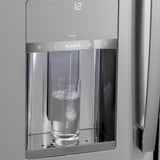 GE STAINLESS PROFILE 28CU FRENCH DOOR SMART 4-DOOR REFRIGERATOR - Pearl Silver - Refrigerators - Additional View 6
