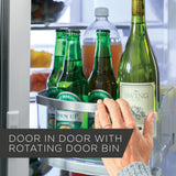 GE STAINLESS PROFILE 28CU FRENCH DOOR SMART 4-DOOR REFRIGERATOR - Pearl Silver - Refrigerators - Additional View 7
