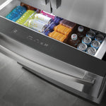 GE STAINLESS PROFILE 28CU FRENCH DOOR SMART 4-DOOR REFRIGERATOR - Pearl Silver - Refrigerators - Additional View 11