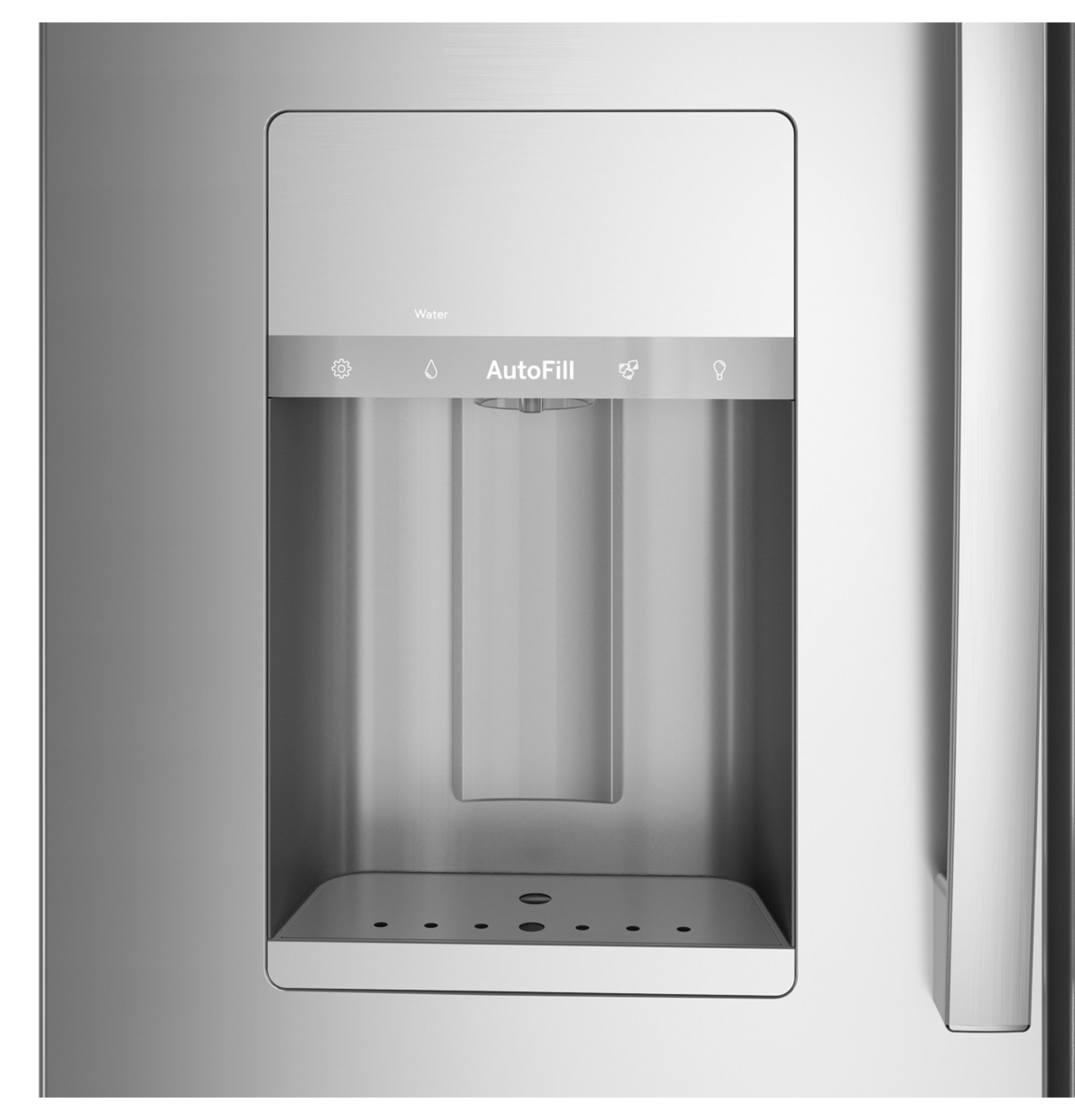 GE STAINLESS PROFILE 28CU FRENCH DOOR SMART 4-DOOR REFRIGERATOR - Pearl Silver - Refrigerators - Additional View 14