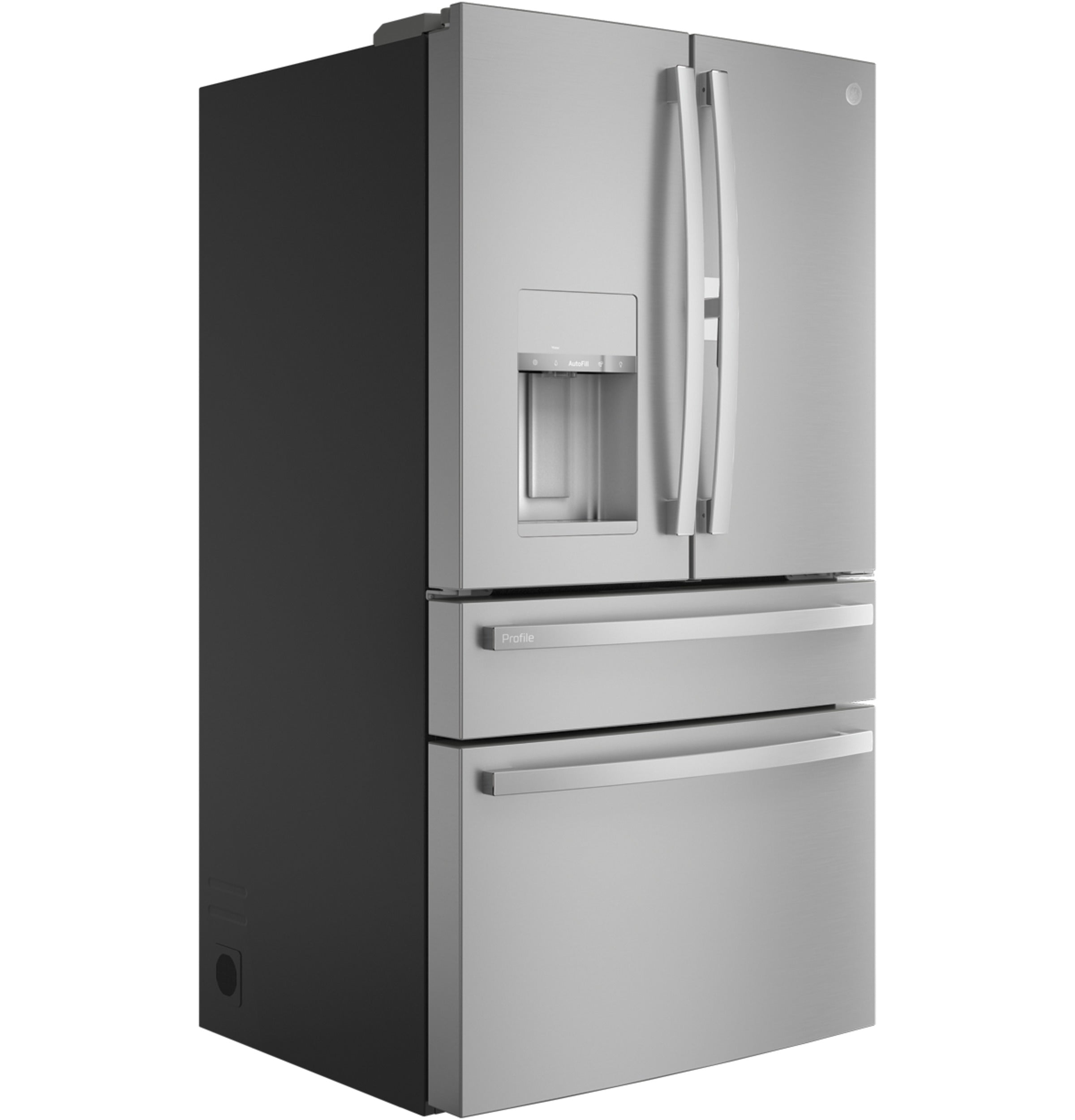 GE STAINLESS PROFILE 28CU FRENCH DOOR SMART 4-DOOR REFRIGERATOR - Pearl Silver - Refrigerators - Additional View 16