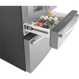 GE STAINLESS PROFILE 28CU FRENCH DOOR SMART 4-DOOR REFRIGERATOR - Pearl Silver - Refrigerators - Additional View 23