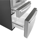 GE STAINLESS PROFILE 28CU FRENCH DOOR SMART 4-DOOR REFRIGERATOR - Pearl Silver - Refrigerators - Additional View 24