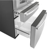 GE STAINLESS PROFILE 28CU FRENCH DOOR SMART 4-DOOR REFRIGERATOR - Pearl Silver - Refrigerators - Additional View 24
