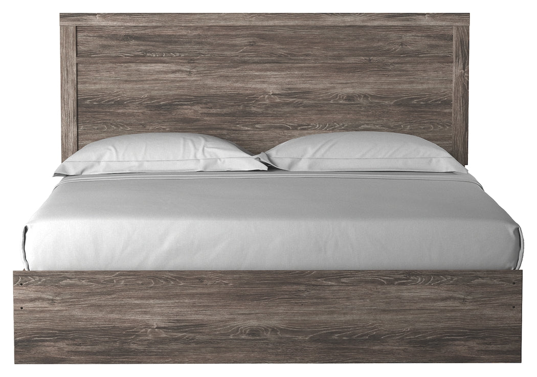Ashley Furniture - Ralinski King Panel Bed - Brown - Gray Wood - Beds - Additional View 2