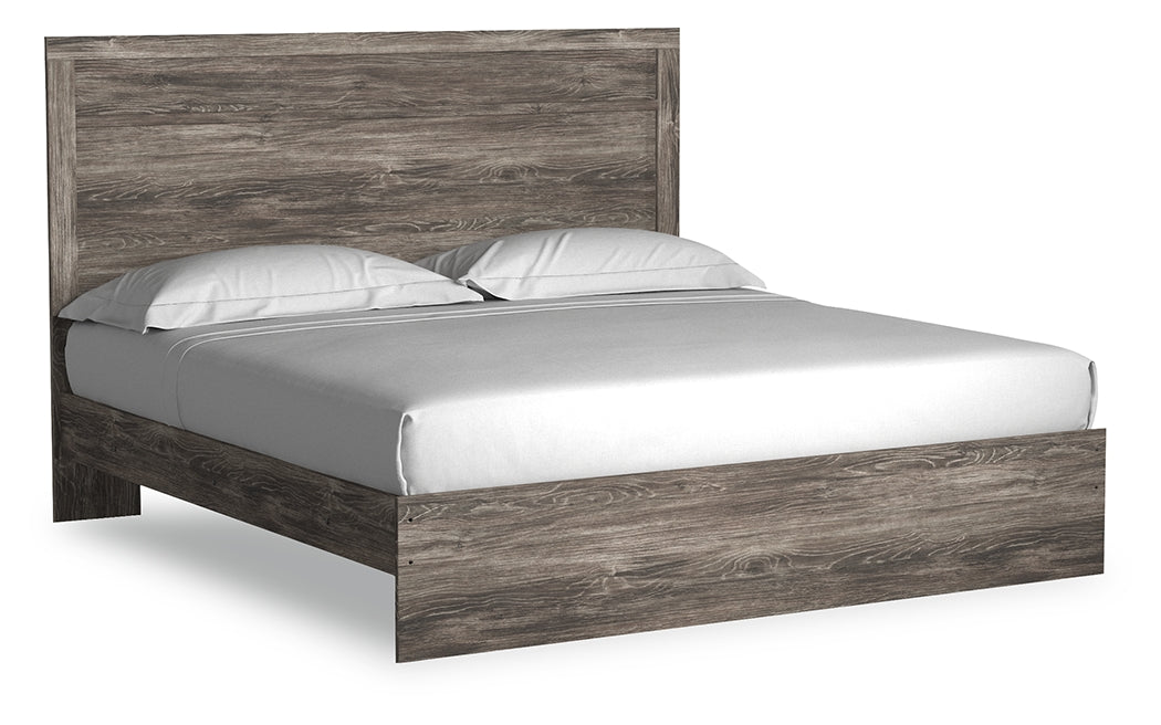 Ashley Furniture - Ralinski King Panel Bed - Brown - Gray Wood - Beds