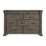 Elements International - KINGS COURT GREY DRESSER - Dark Gray Wood - Dresser & Mirror - Additional View 1