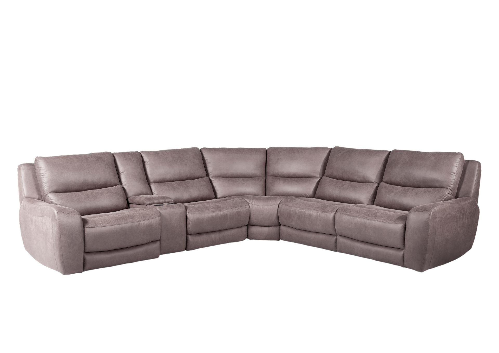 Henley 6 Piece Power Reclining Sectional - Slate