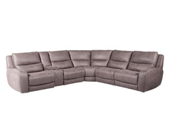 Henley 6 Piece Power Reclining Sectional - Slate