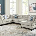 Ashley Furniture - MAXON PLACE STONE 3 PIECE SECTIONAL - Beige Fabric - Sectionals - Additional View 3