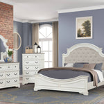 Haven White Queen Upholstered Bed - Additional View 2
