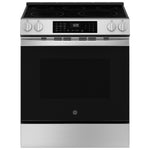 GE STAINLESS ELECTRIC SLIDE-IN CONVECTION RANGE WITH AIR FRY - Pearl Silver|Black - Ranges - Additional View 1