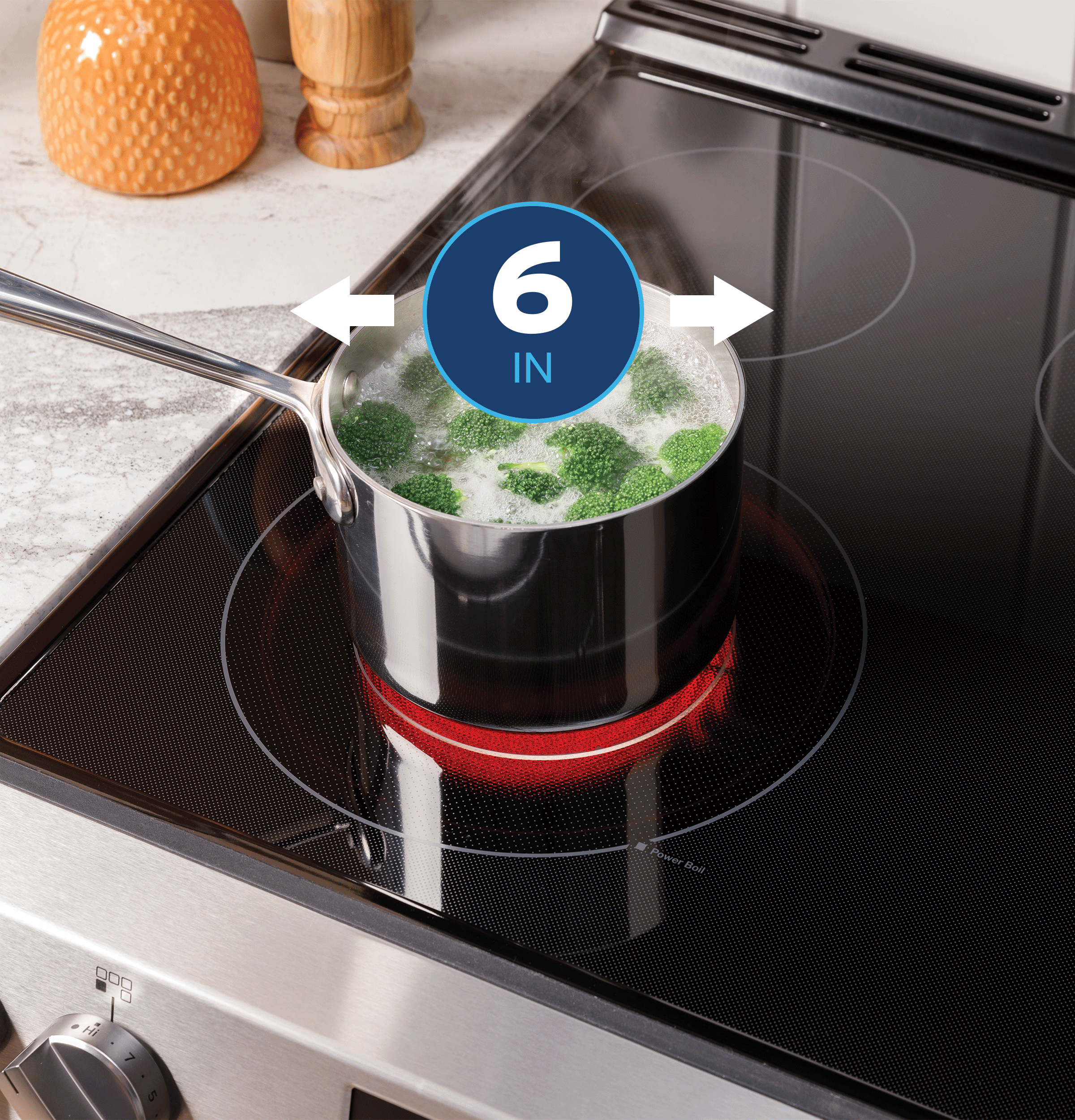 GE STAINLESS ELECTRIC SLIDE-IN CONVECTION RANGE WITH AIR FRY - Pearl Silver|Black - Ranges - Additional View 33