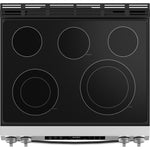 GE STAINLESS ELECTRIC SLIDE-IN CONVECTION RANGE WITH AIR FRY - Pearl Silver|Black - Ranges - Additional View 2