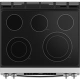 GE STAINLESS ELECTRIC SLIDE-IN CONVECTION RANGE WITH AIR FRY - Pearl Silver|Black - Ranges - Additional View 2