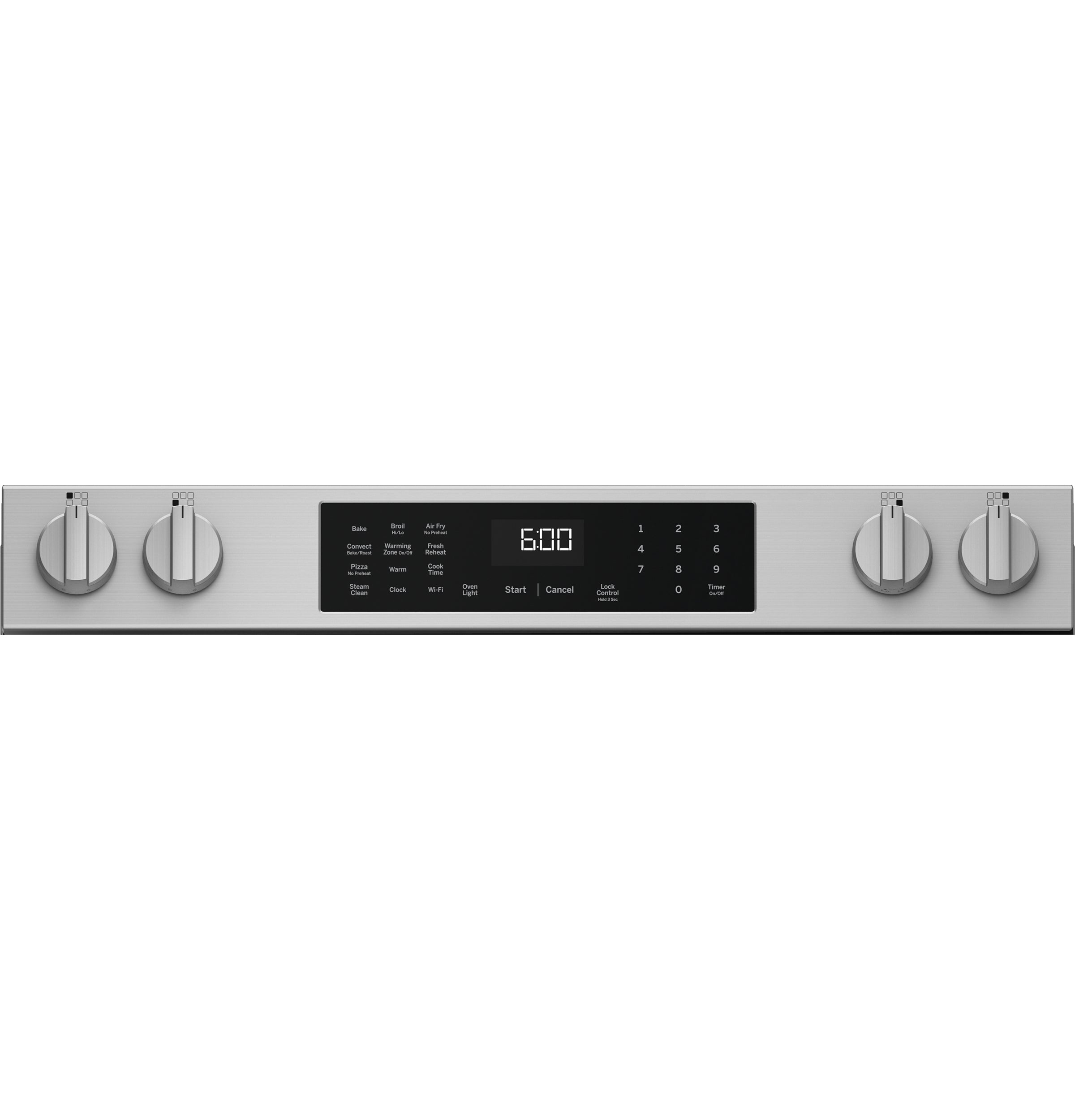 GE STAINLESS ELECTRIC SLIDE-IN CONVECTION RANGE WITH AIR FRY - Pearl Silver|Black - Ranges - Additional View 5