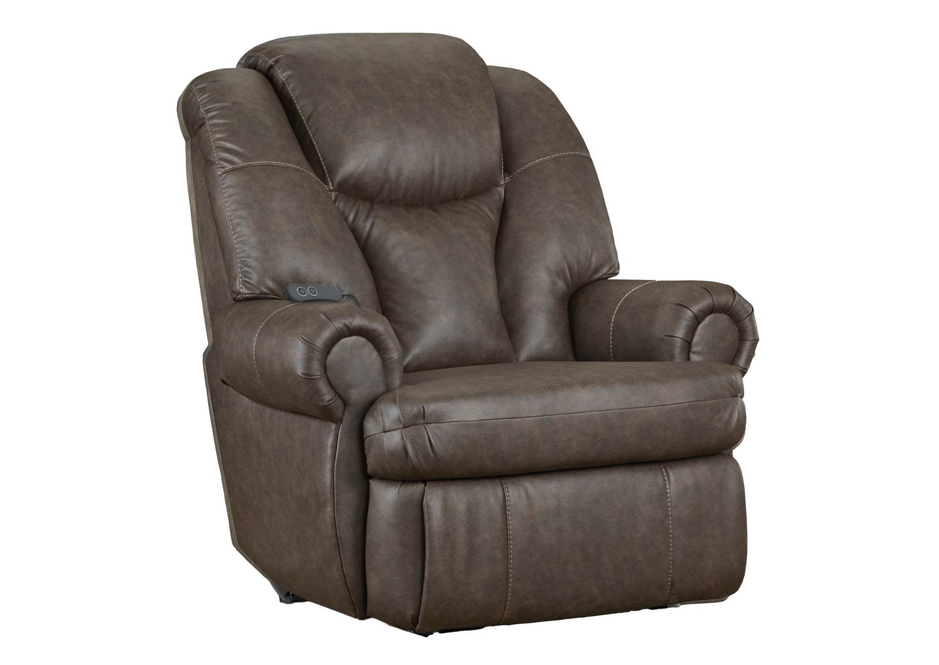 Malcolm Big Man Power Recliner - Walnut