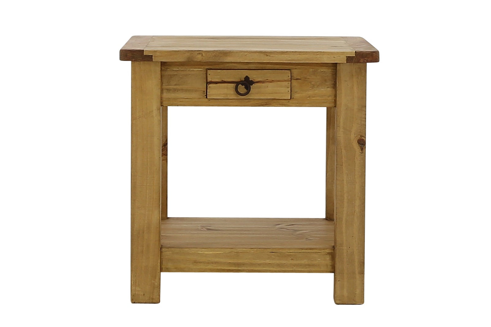 Lawman End Table - Light Wax
