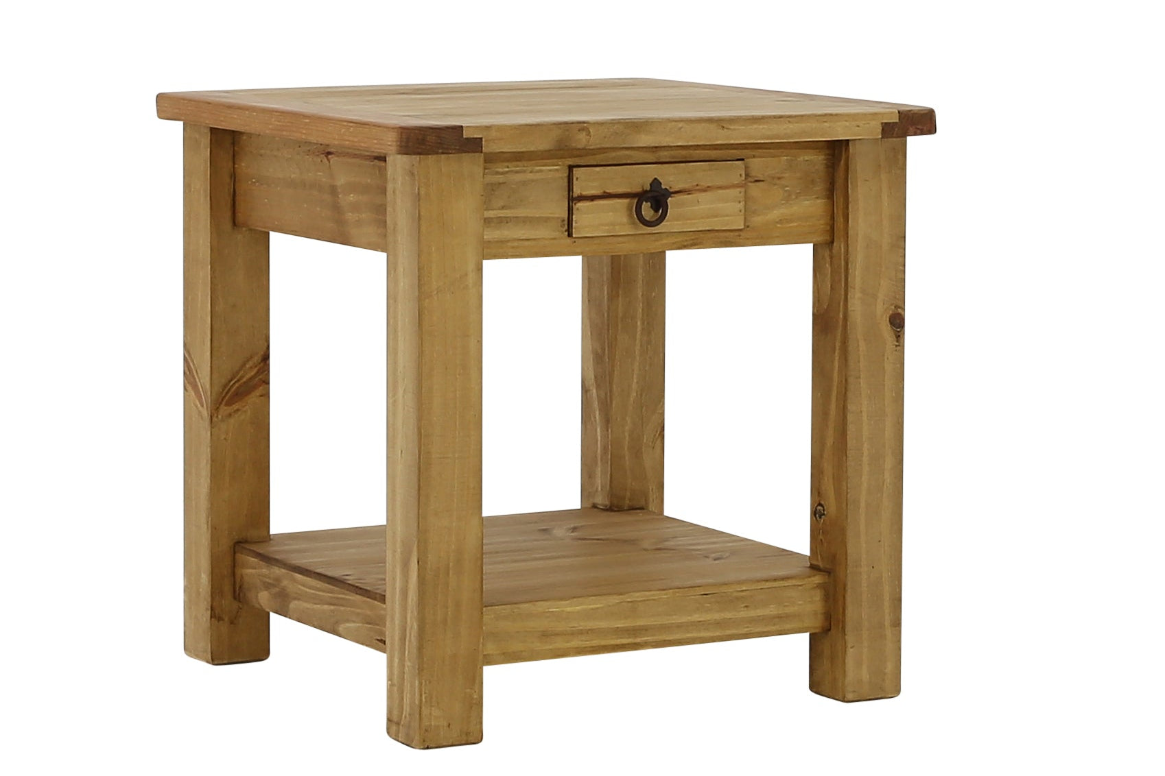 Lawman End Table - Light Wax - Additional View 1