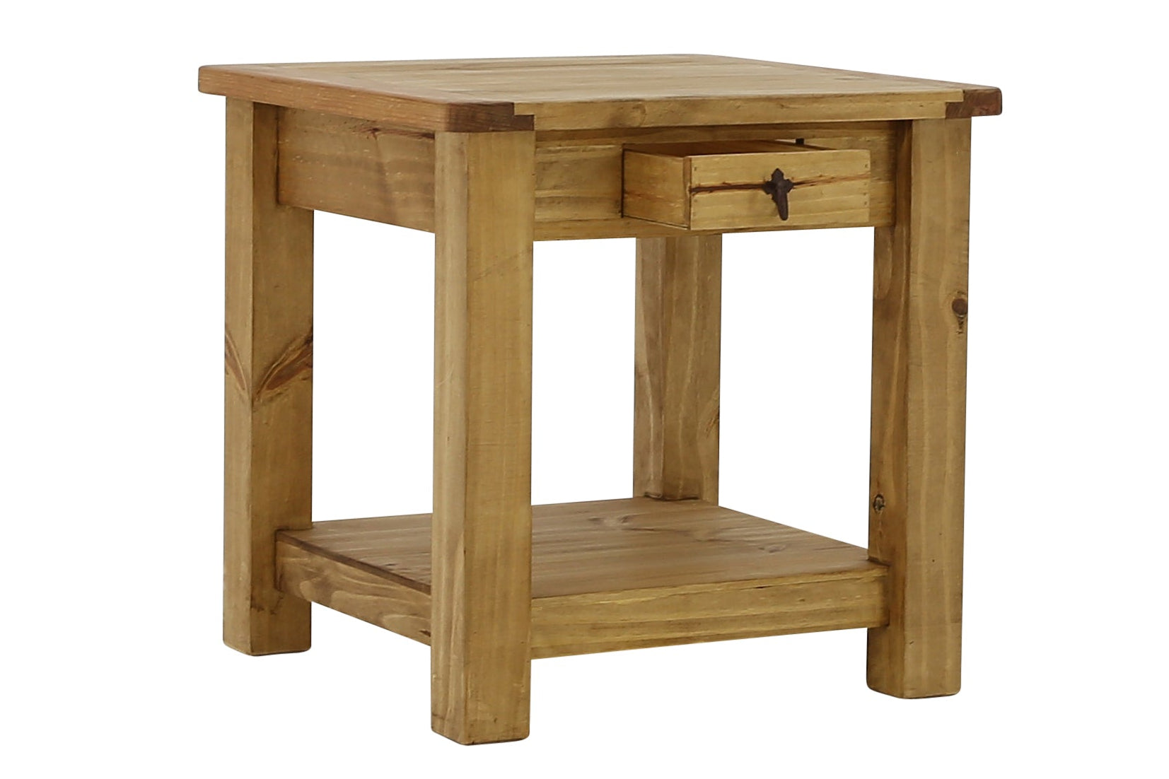 Lawman End Table - Light Wax - Additional View 2