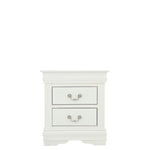LOUIS PHILIP WHITE NIGHTSTAND