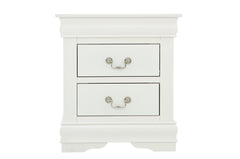 LOUIS PHILIP WHITE NIGHTSTAND