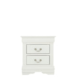 LOUIS PHILIP WHITE NIGHTSTAND